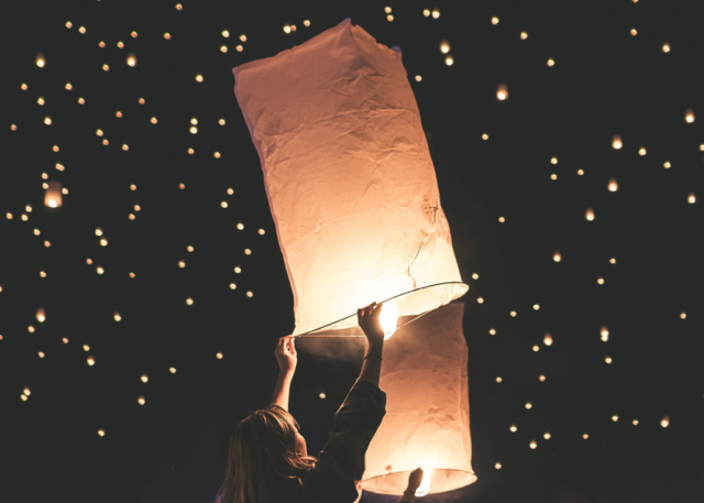 photograph of lantern festival